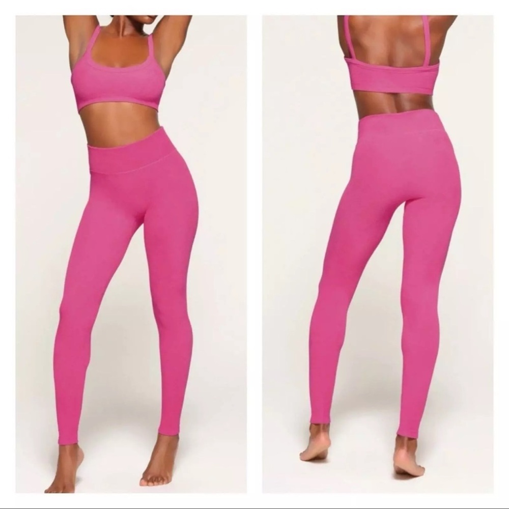 Skims terry tshirt and leggings in watermelon